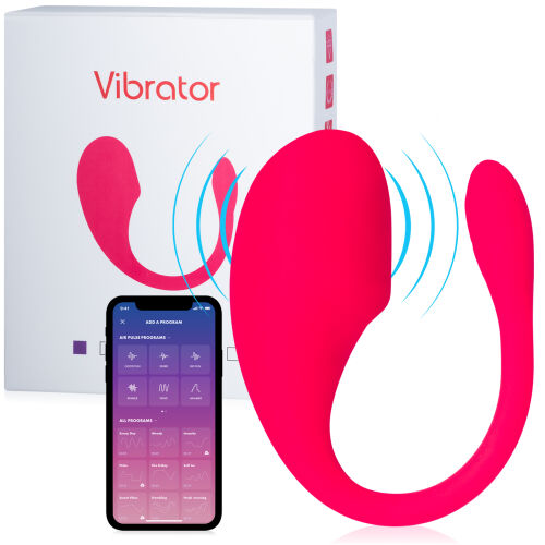 Ružové vibračné vajíčko ovládané aplikáciou 9 režimov - 75871882