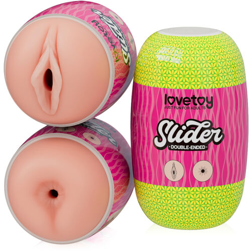 Obojstranný masturbátor pre mužov telová vagína a anus - 79165428