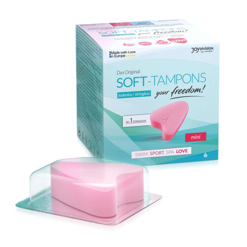 Špongie tampóny na použitie počas sexu SOFT TAMPONS MINI 3 ks - 72165692